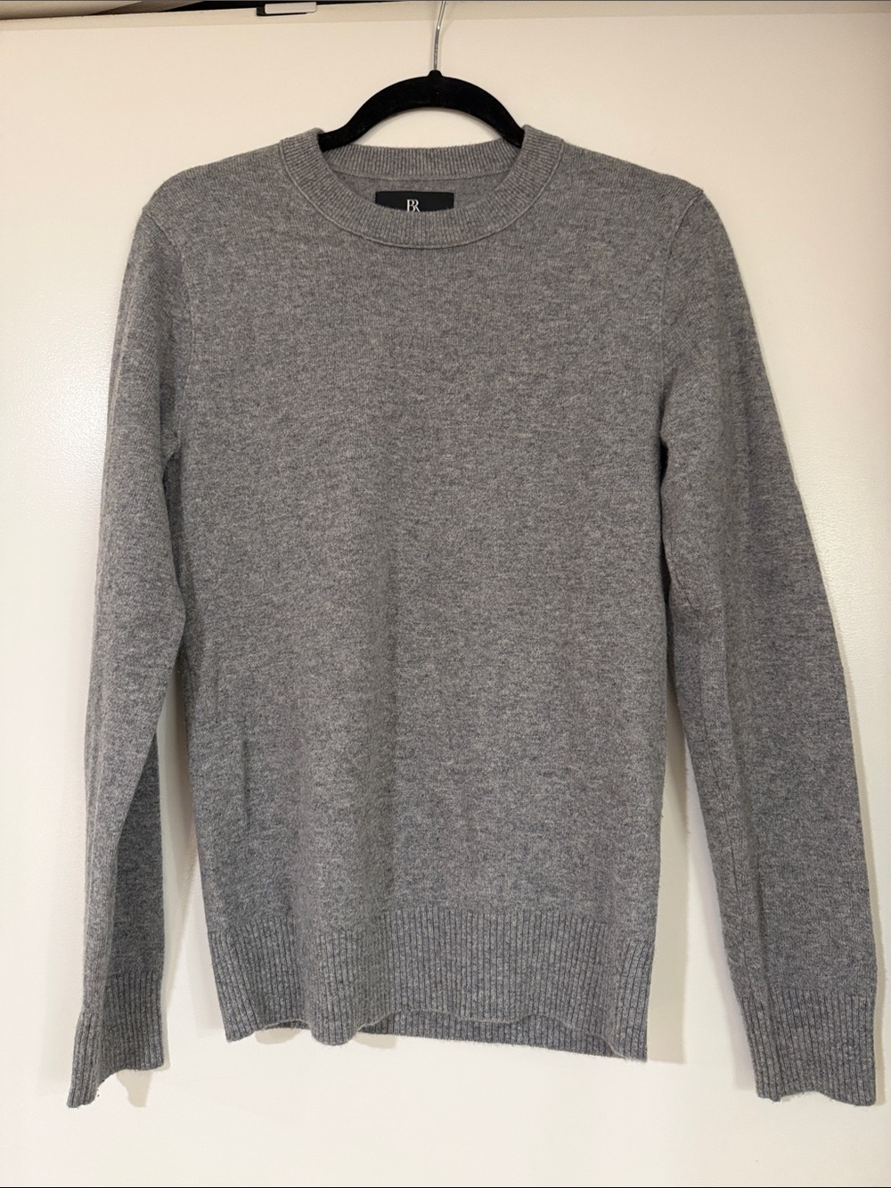 Gray Cashmere Sweater - Classic Everyday Knit size XS